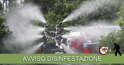Avviso disinfestazione contro insetti alati - Mercoled&igrave; 25 LUGLIO 2018