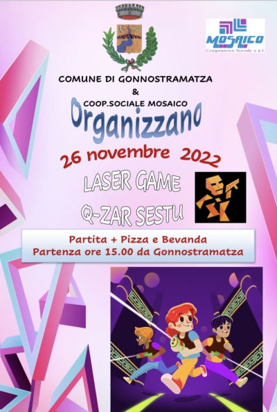 Iscrizioni alla serata presso il Laser Game Q-Zar Sestu