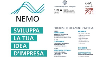 Pubblicazione II&deg; avviso &ndash; Progetto N.E.M.O. POR FSE Sardegna 2014-2020
