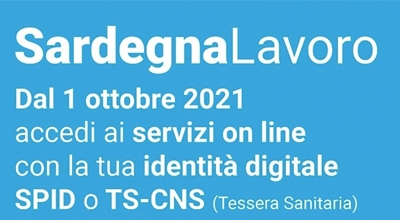 Bandi Art. 16 e Cantieri Comunali - dal 1&deg; Ottobre 2021 nuovo accesso a Sardegnalavoro tramite SPID o Tessera Sanitaria